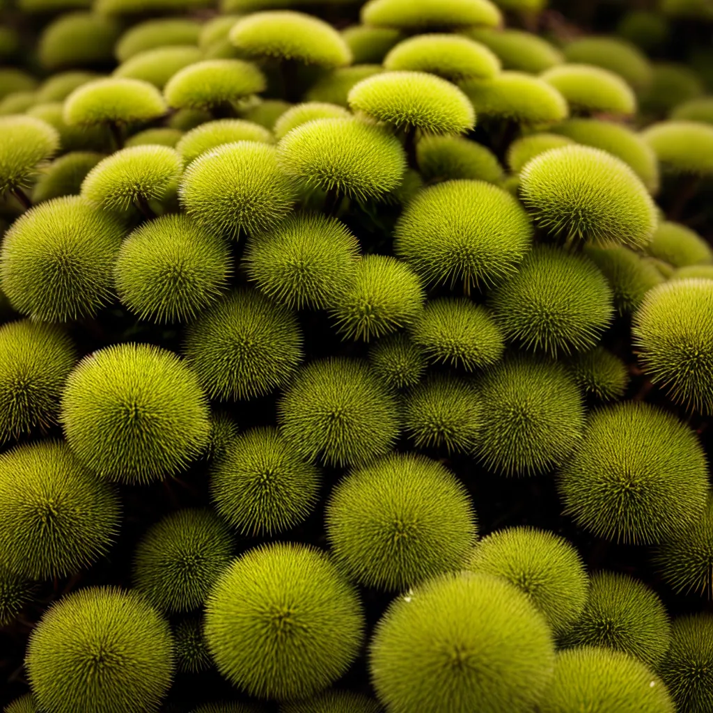 musgo capilar estrutura verde