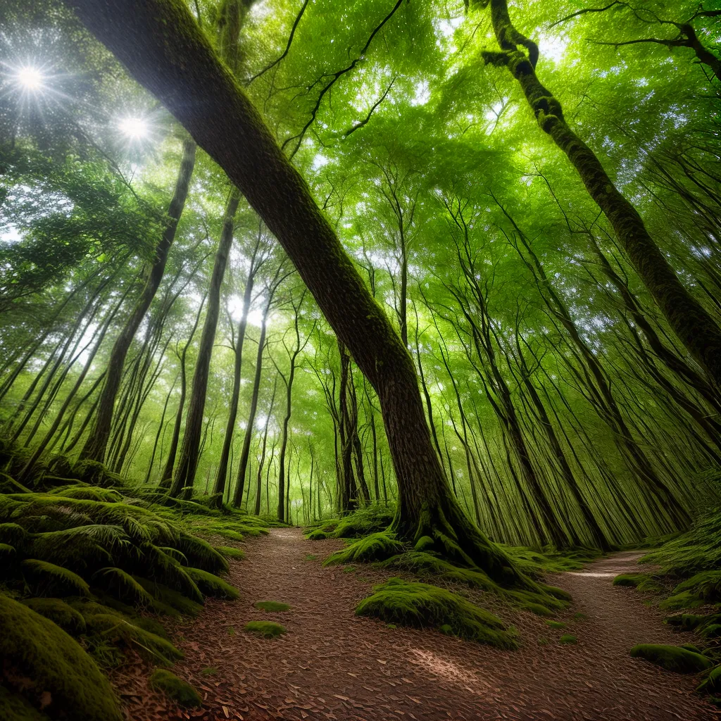 floresta verde musgos ramos luz floresta verde musgos ramos luz
