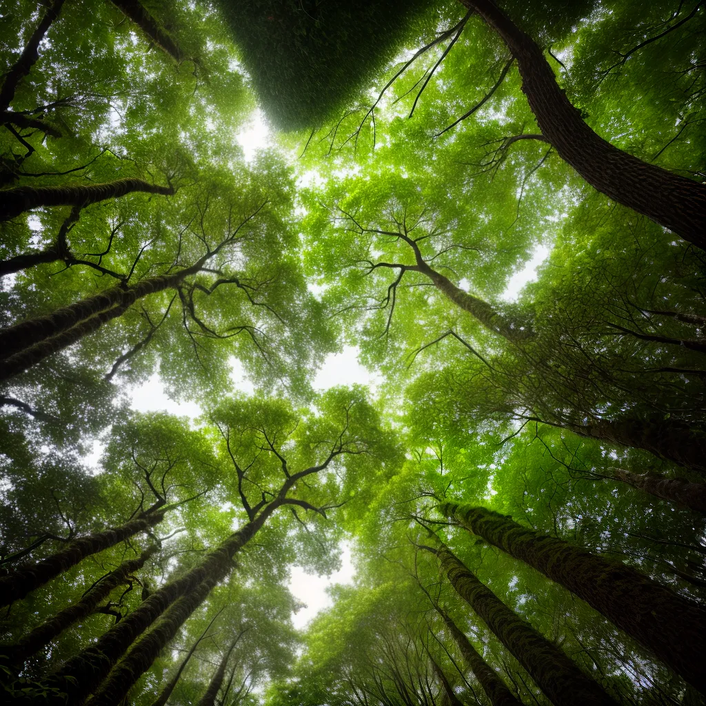 floresta tropical musgos verdes canopy floresta tropical musgos verdes canopy