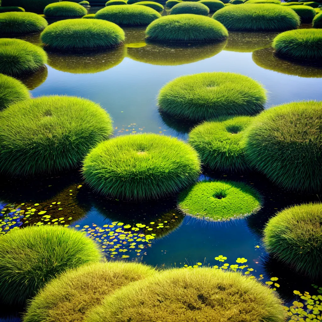 lagoa fresca musgo verde