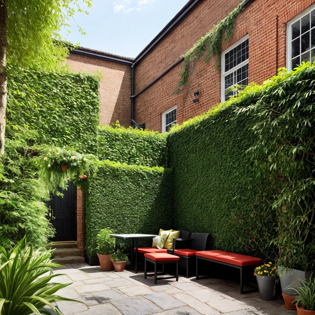 jardim courtyard plantas benches