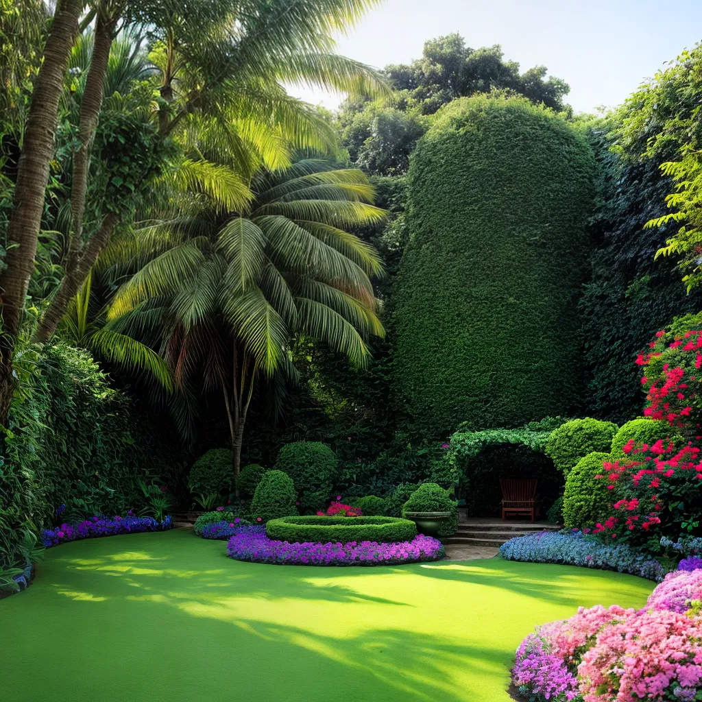 jardim encantado caminho flores coloridas