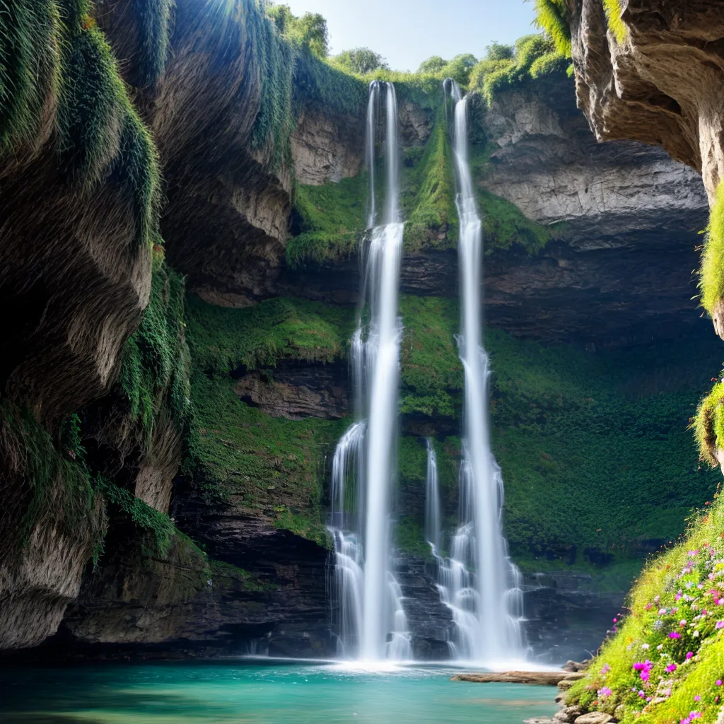 jardins suspensos babilonia verde flor cascata