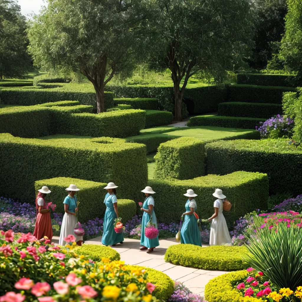 jardim flores mulheres cuidado natureza jardim flores mulheres cuidado natureza