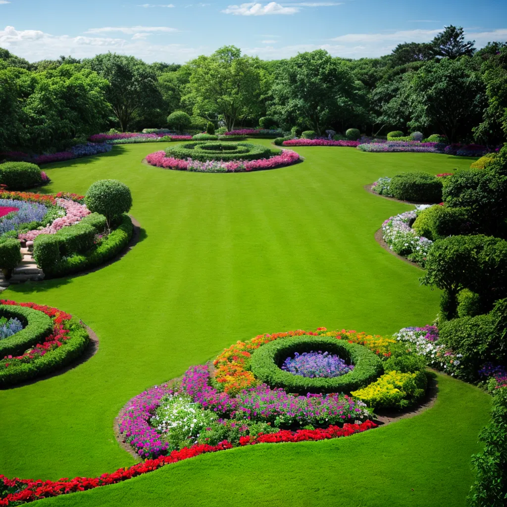 jardim exuberante natureza tranquilidade