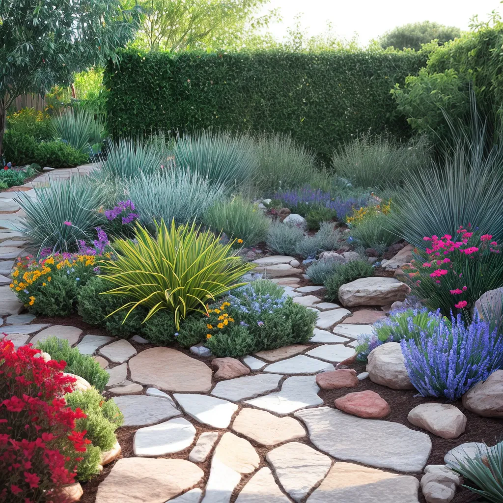 jardim xeriscaping plantas suculentas 1