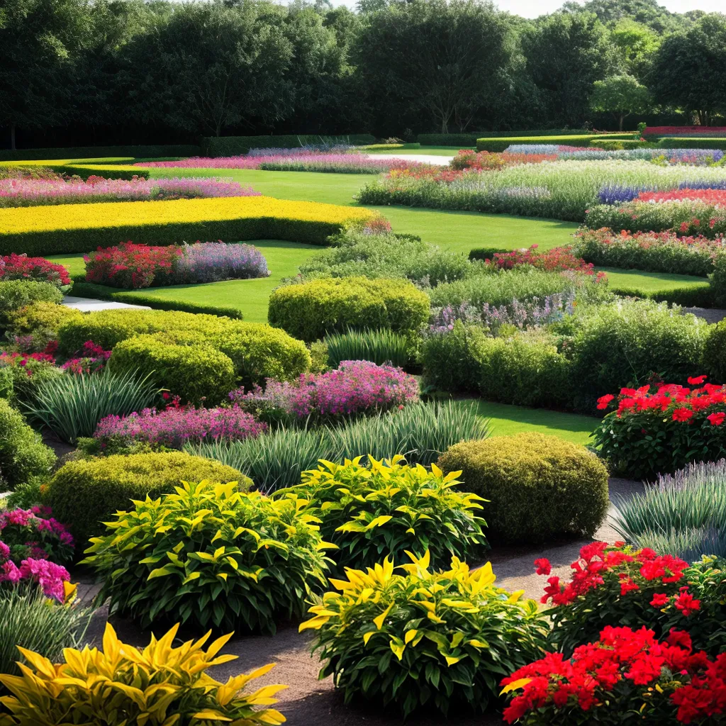 jardim exuberante plantas saudaveis