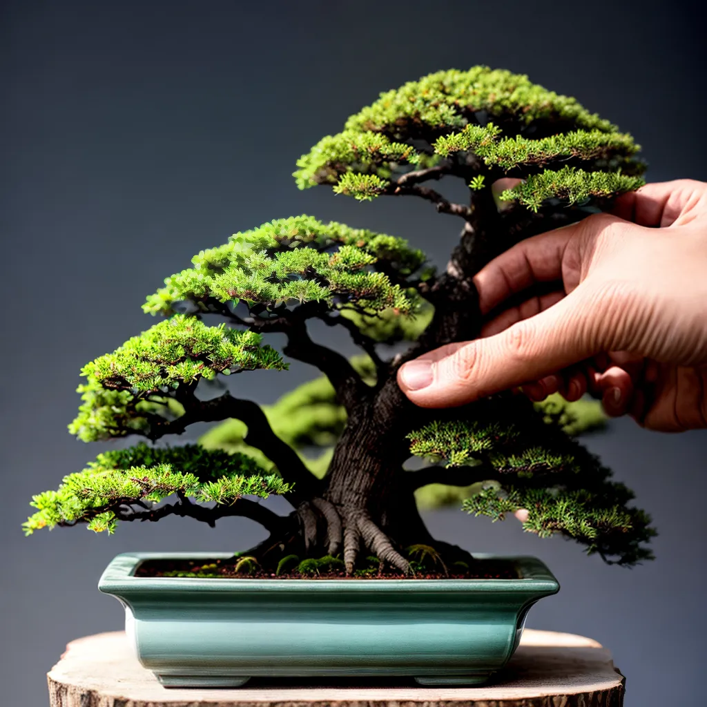 bonsai cultivo maos podar