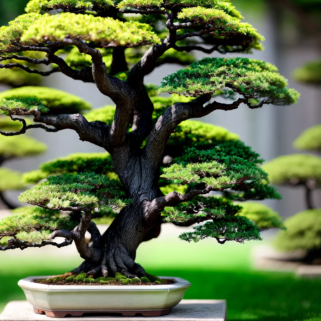 bonsai arvore artesanato folhagem