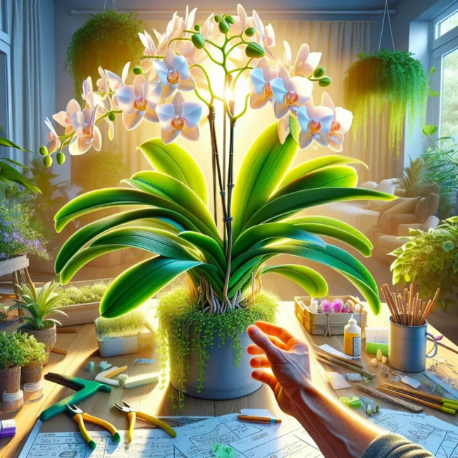 foto orquidea phaius tankervilleae cuidado