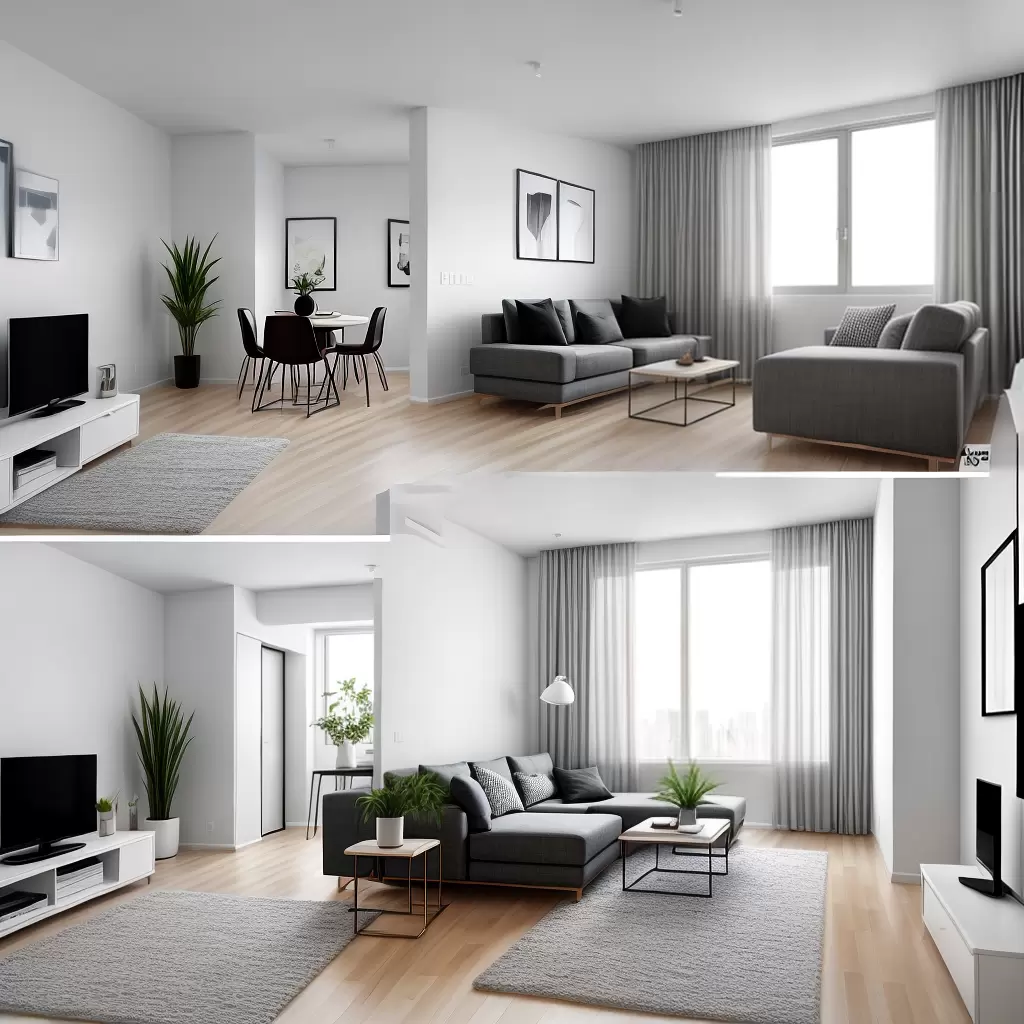 Kitnet Moderno Minimalismo: Decoração de Kitnet com Estilo MODERNO