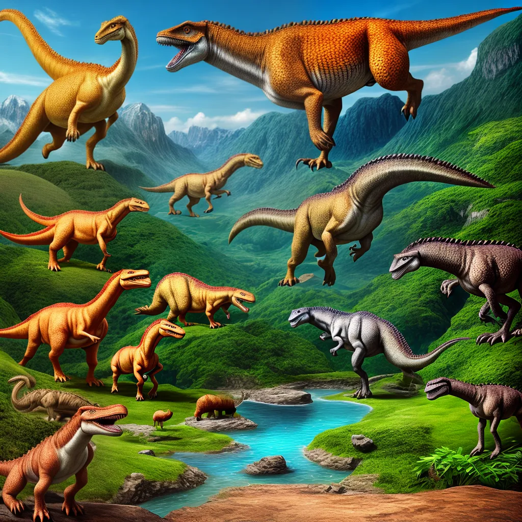 A evolução dos dinossauros: Uma jornada do TRIASSICO ao CRETÁCEO