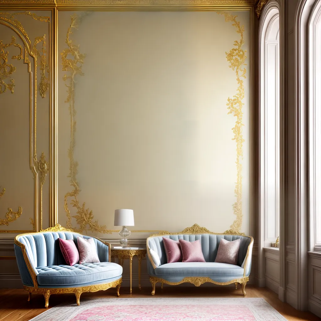 Texturas Rococo Explorando Cores, Formas e Texturas na Decoração com Arte Rococó