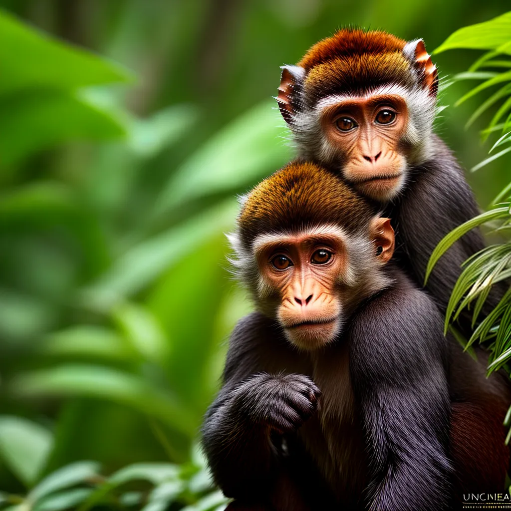 O macaco que se camufla com a cor da floresta para se esconder de ...