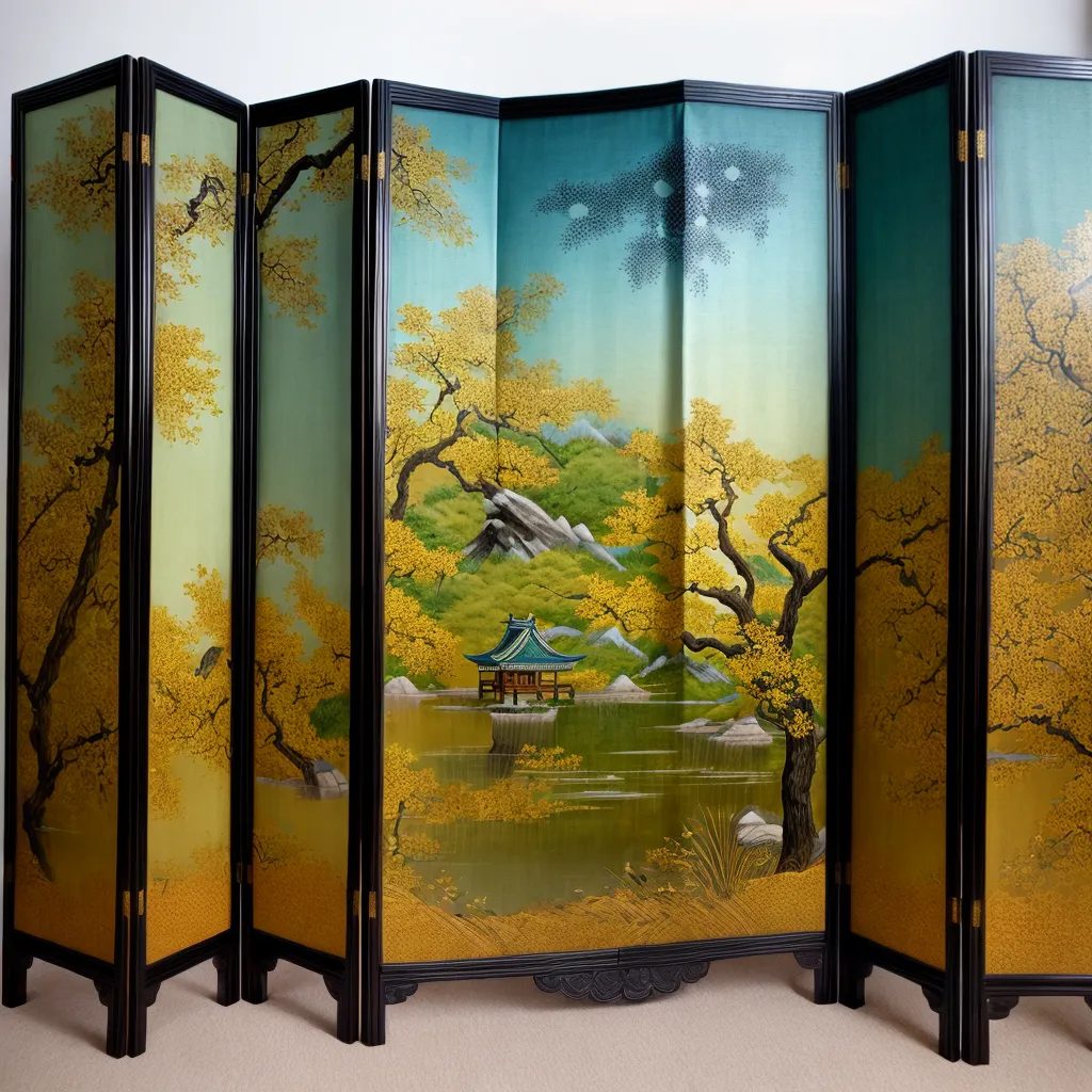Biombos em estilo oriental: harmonia e equilíbrio