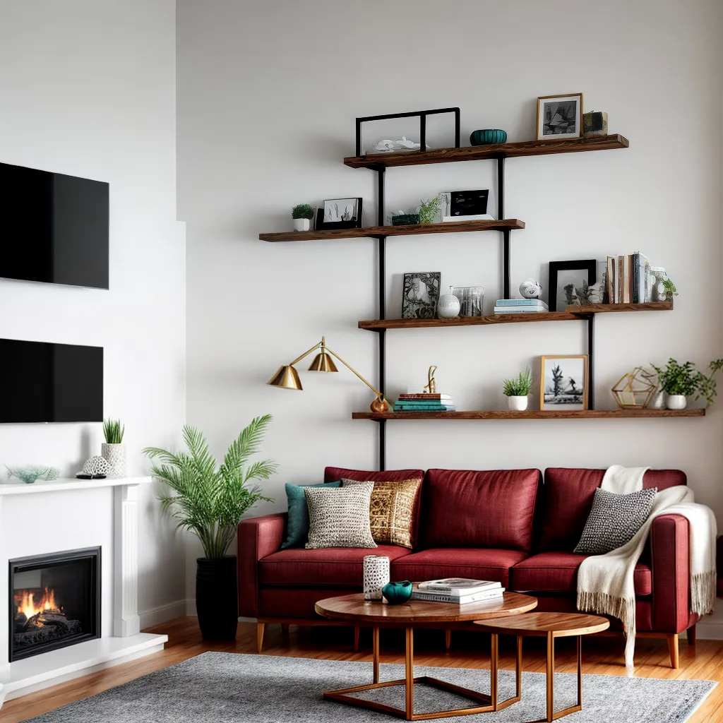 Prateleiras com padrões e texturas: criatividade na decoração