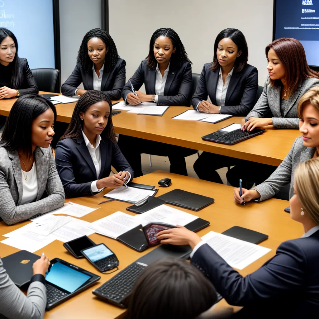 mulheres profissionais discussao mesa redonda