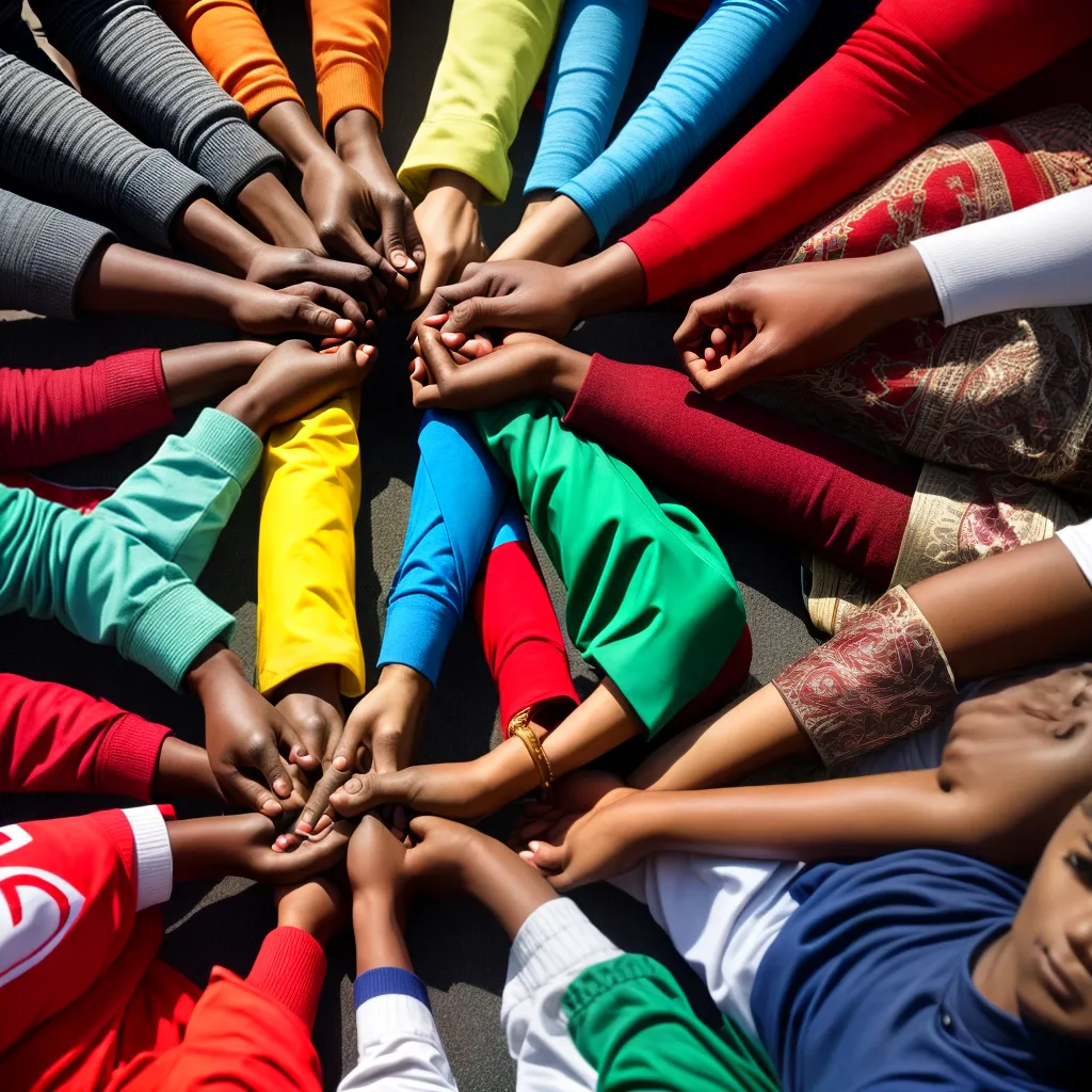diversidade uniao maos humanas