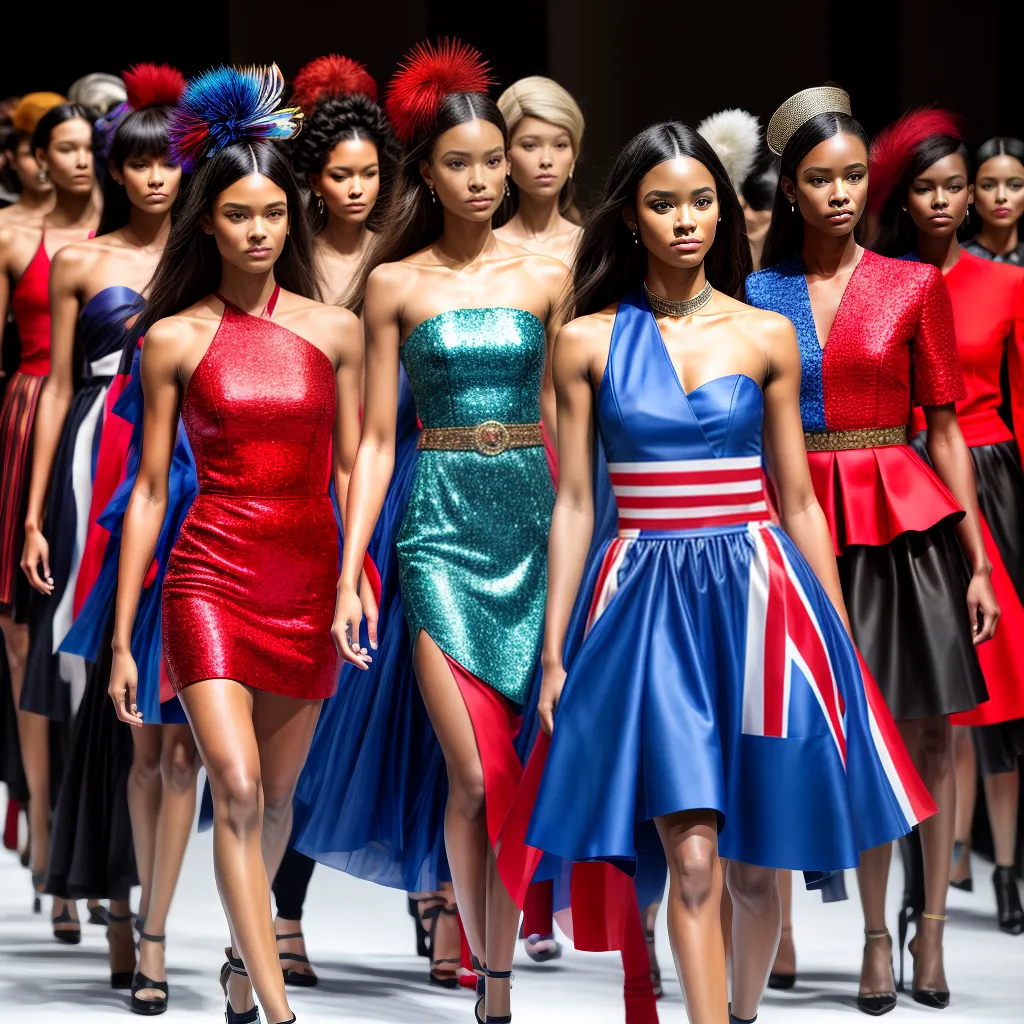 passarela moda bandeiras paises diversidade