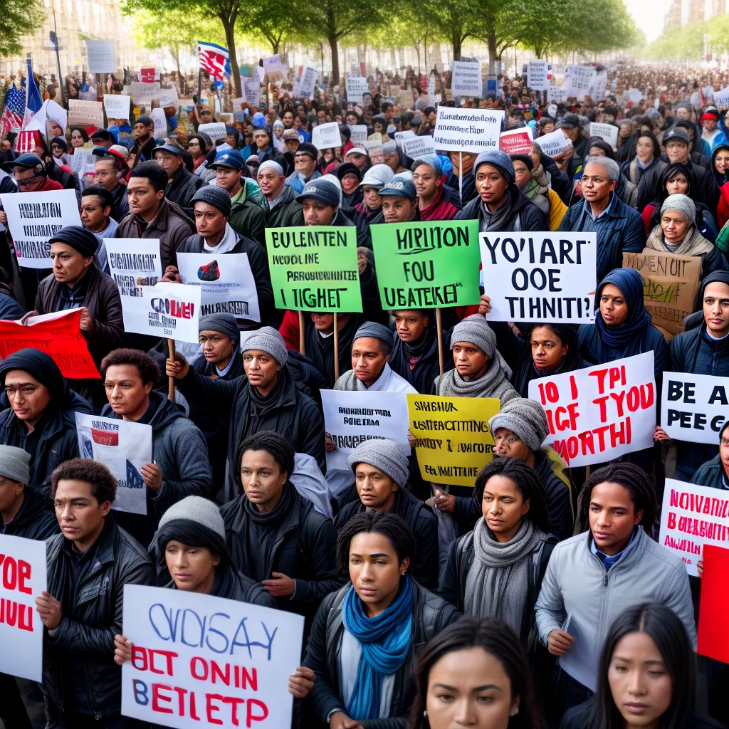protesto diversidade mensagens engajamento