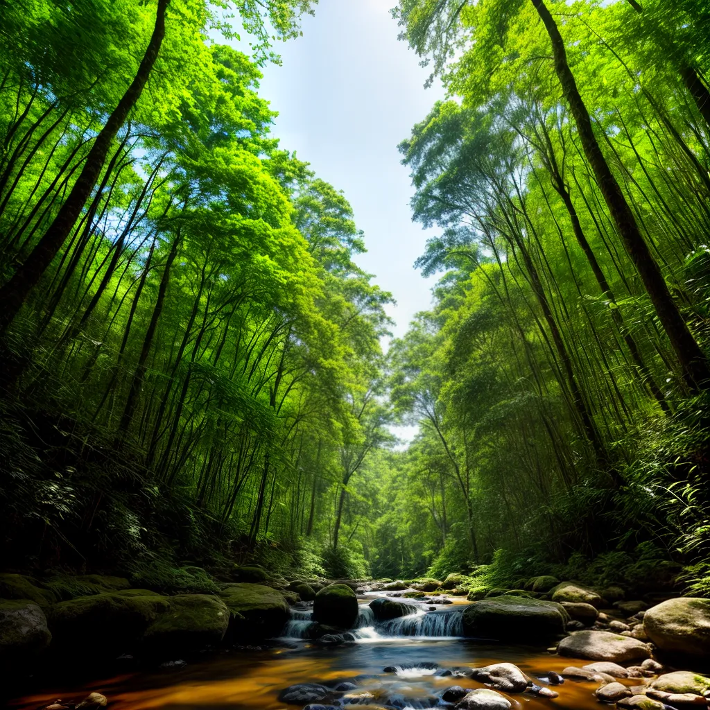 floresta vibrante luz sol justica ambiental
