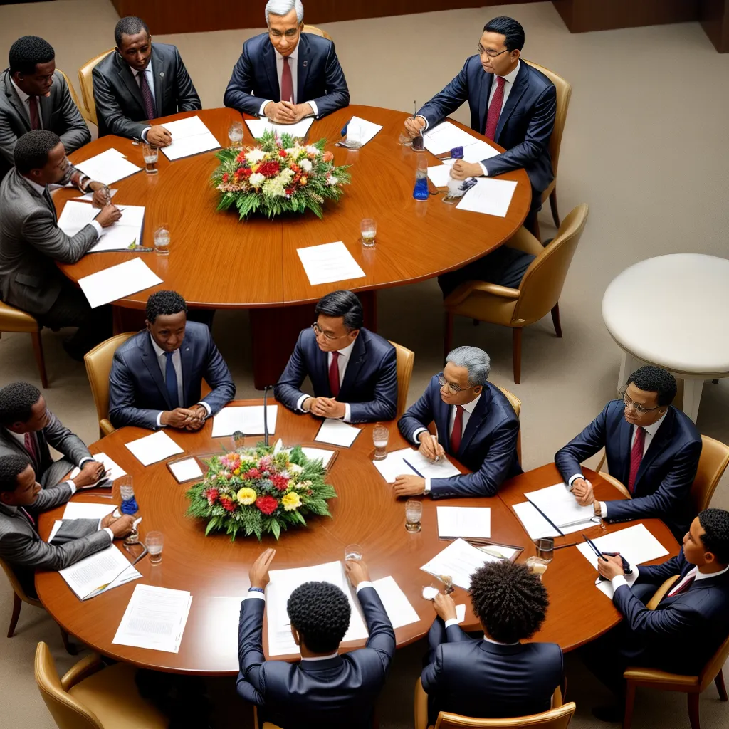 reuniao diplomatica dialogo relacoes internacionais