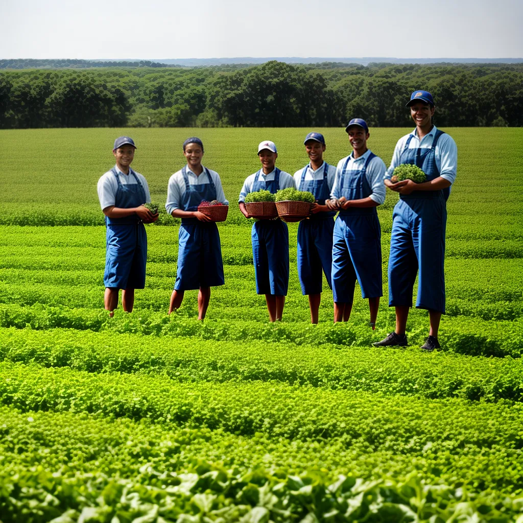 agricultores campo frutas verduras sustentabilidade