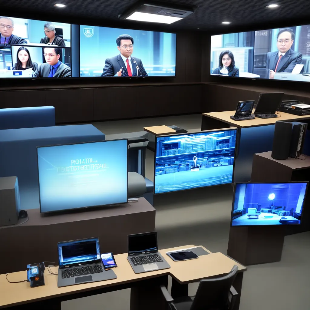 tribunal futurista holografico tecnologia 1