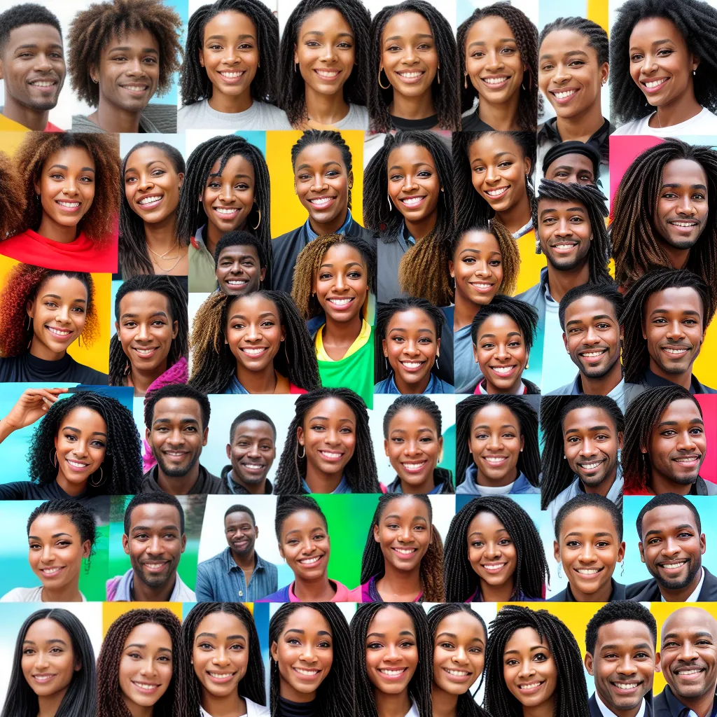 colagem diversidade sorrisos valores etica