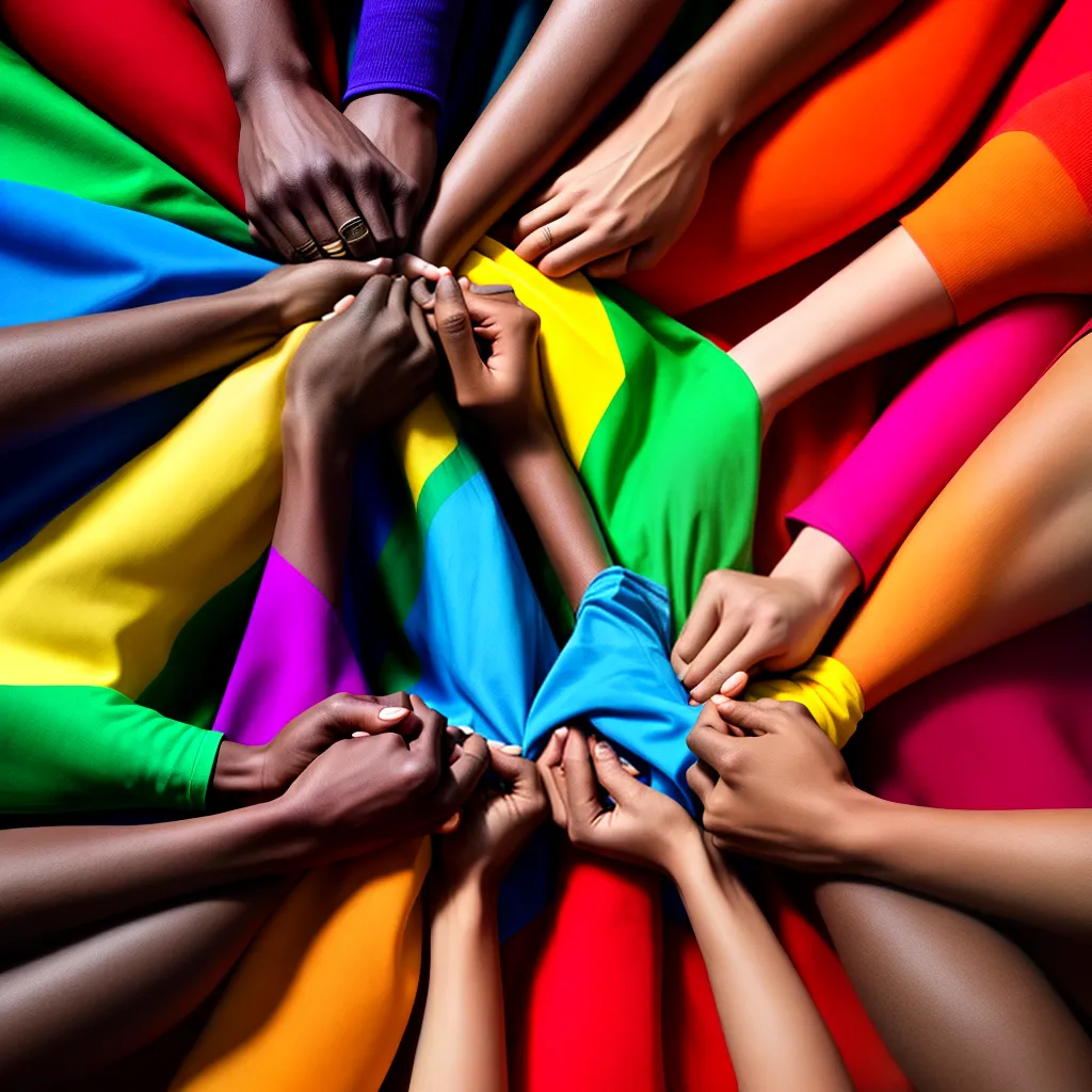 uniao diversidade maos arco iris