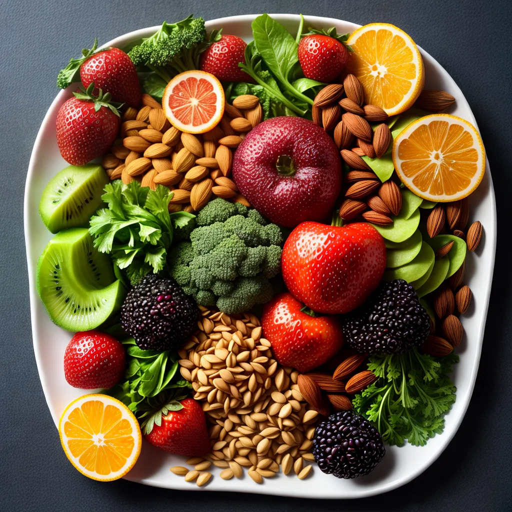 prato colorido alimentos veganos