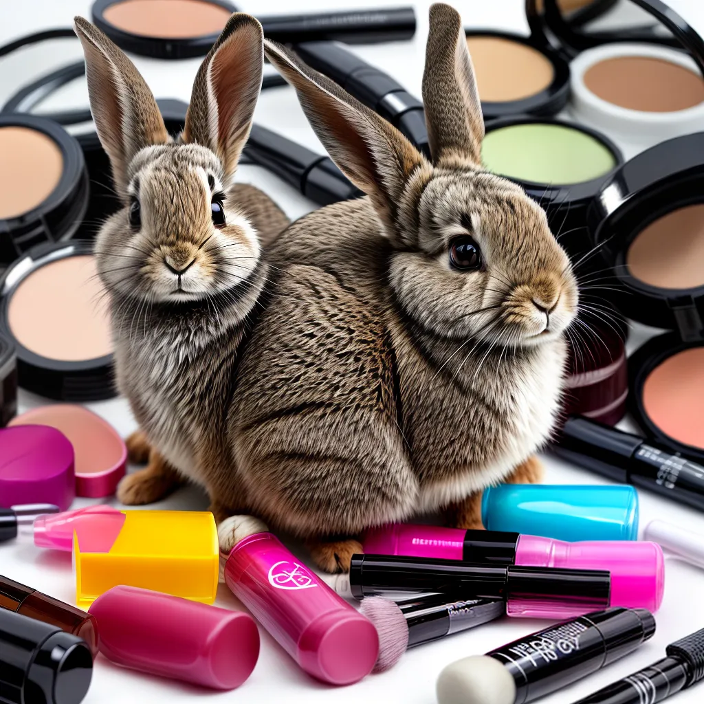 coelho olhos brilhantes cosmeticos etico