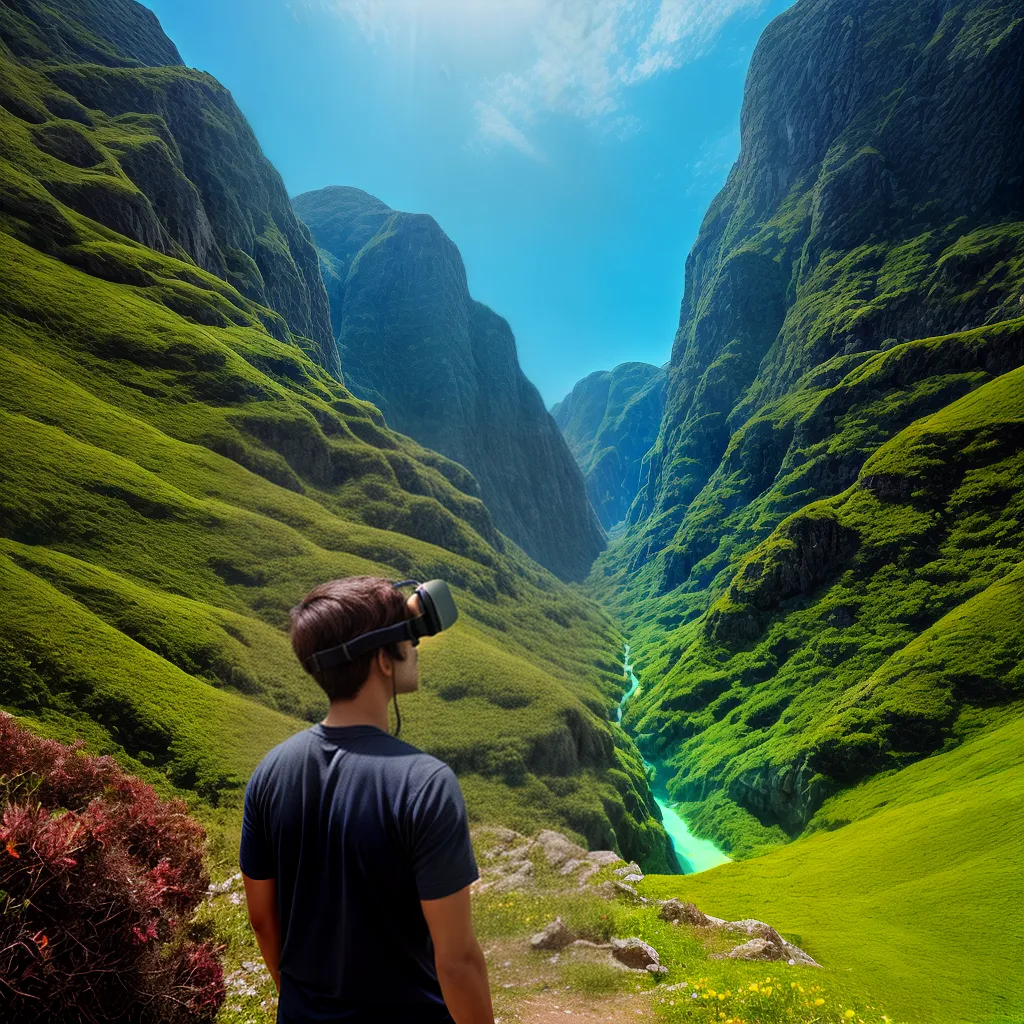 realidade virtual imersao paisagem digital