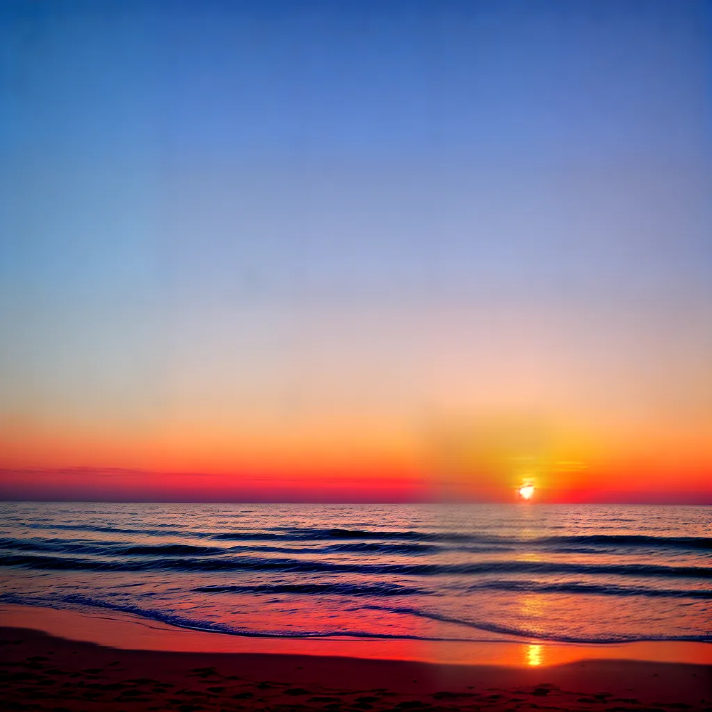 por do sol oceano serenidade felicidade