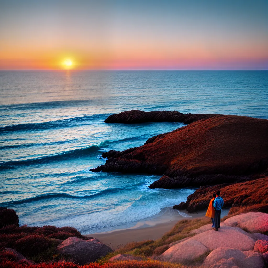 por do sol praia solidao felicidade