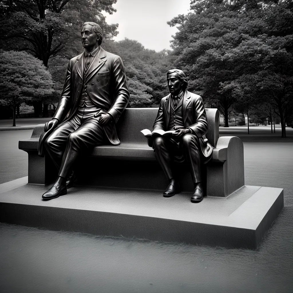 estatua david hume parque pensativo