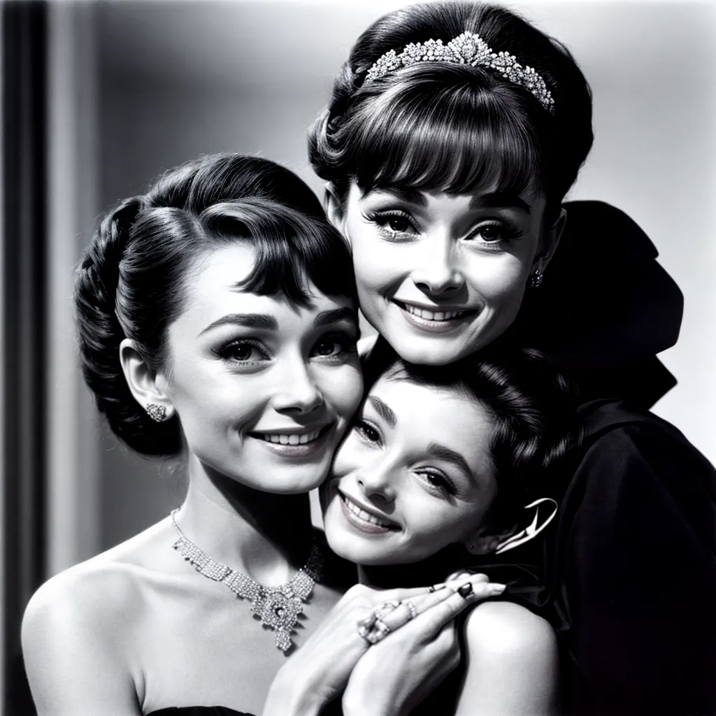 audrey hepburn preto branco sorriso caridade