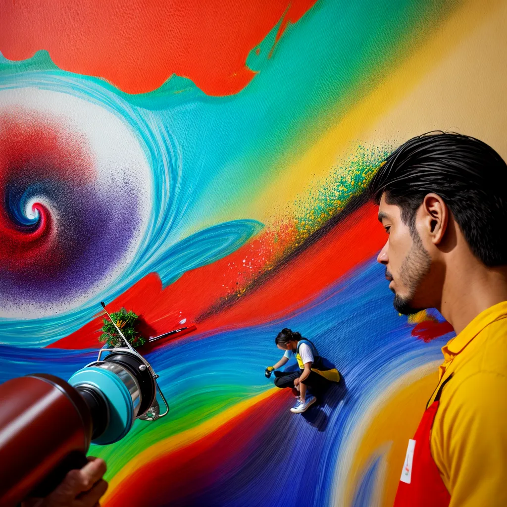 cientista artista colaboracao pintura