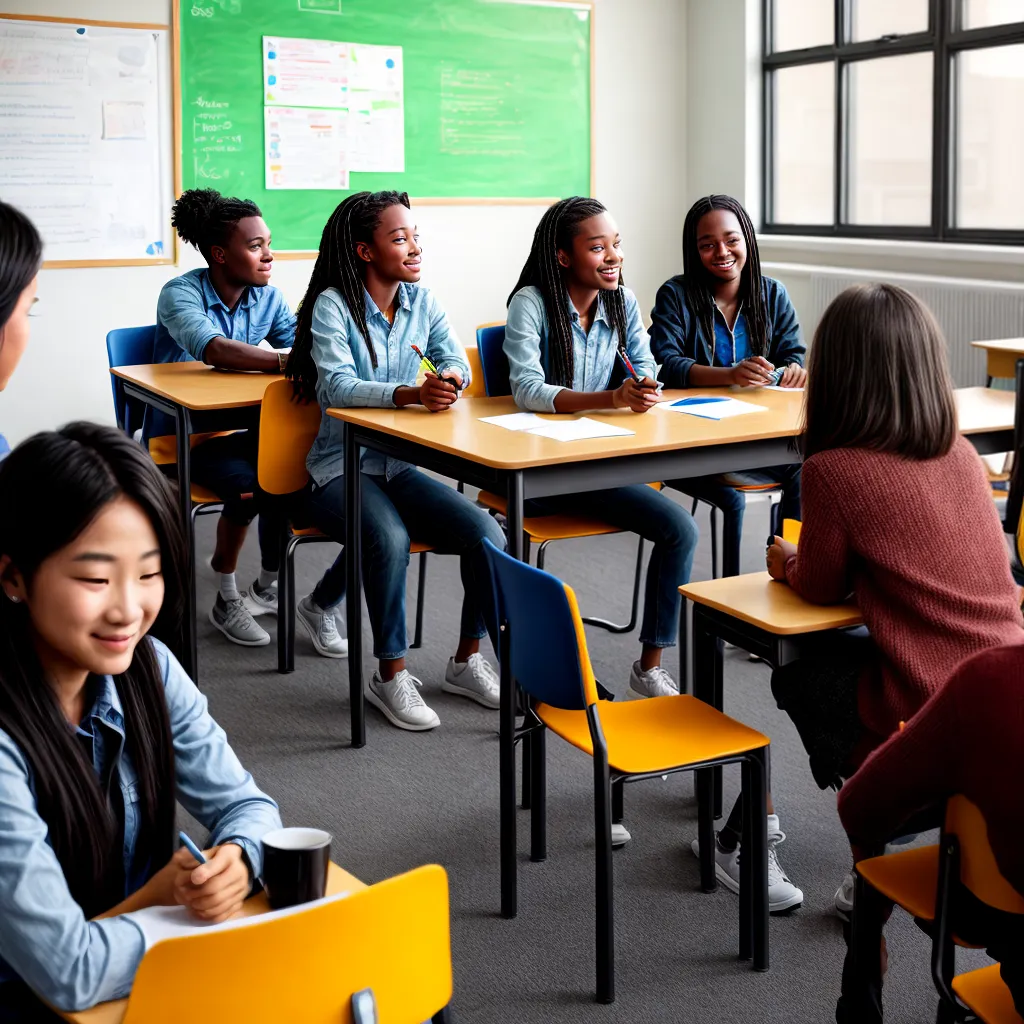 alunos discussao sala de aula