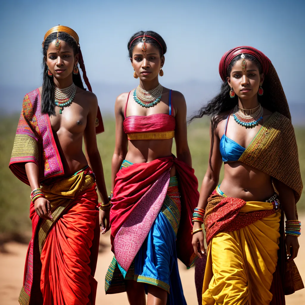 roupa tribal colorida simbolos culturais