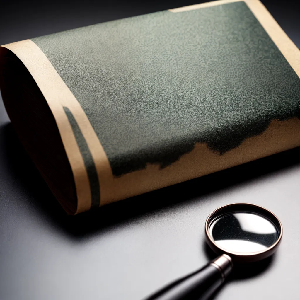 livro espionagem vintage lupa