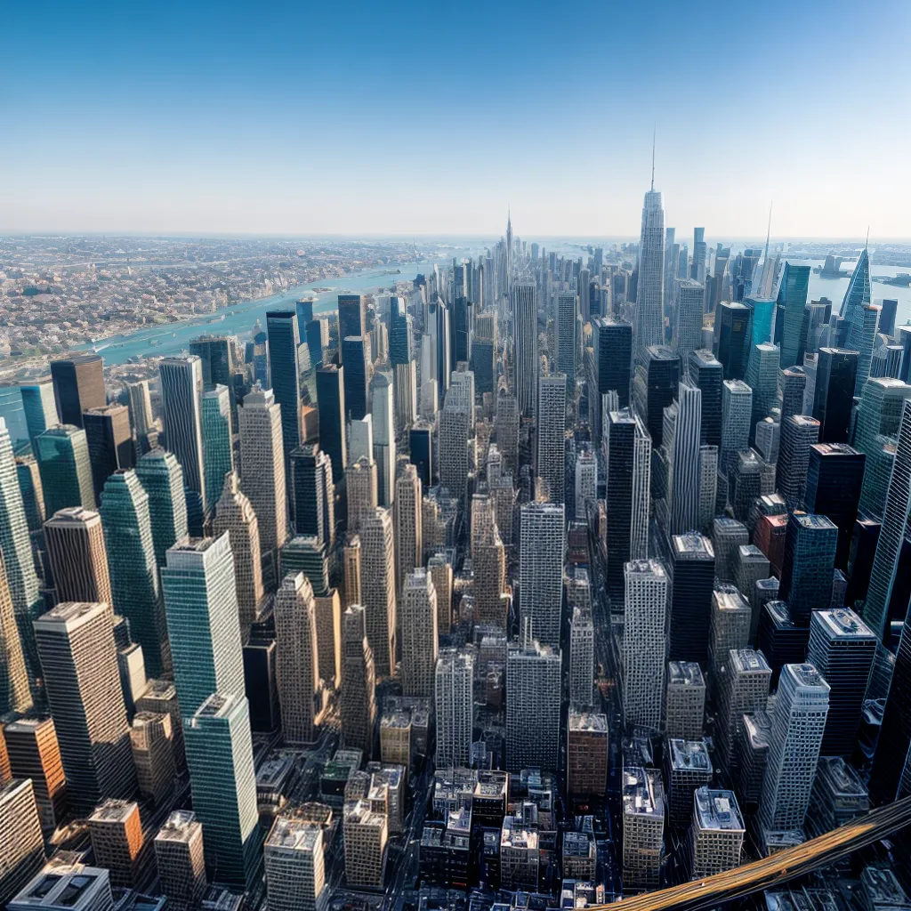 cidade futurista skyscrapers carros voadores 1