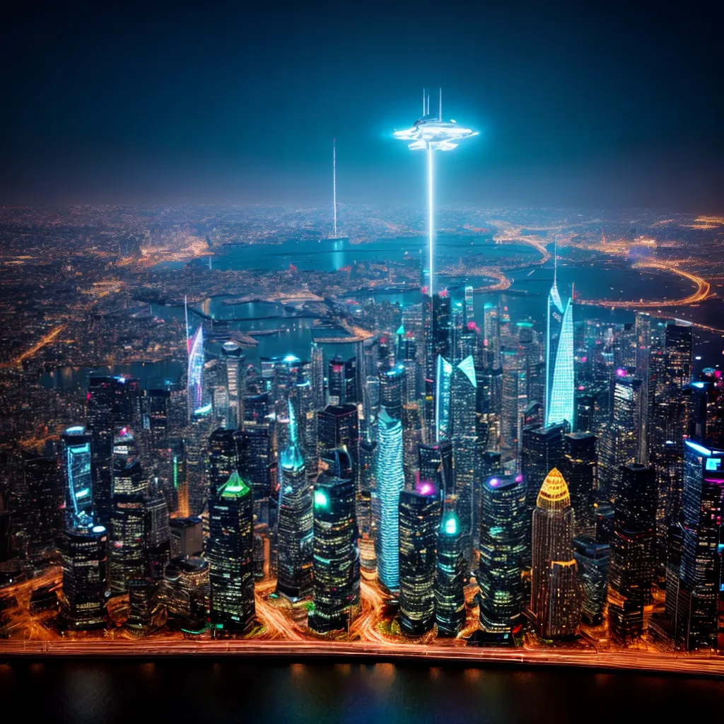 cidade futurista tecnologia integrada 1