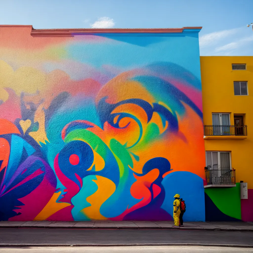mural urbano arte hiphop multicultural