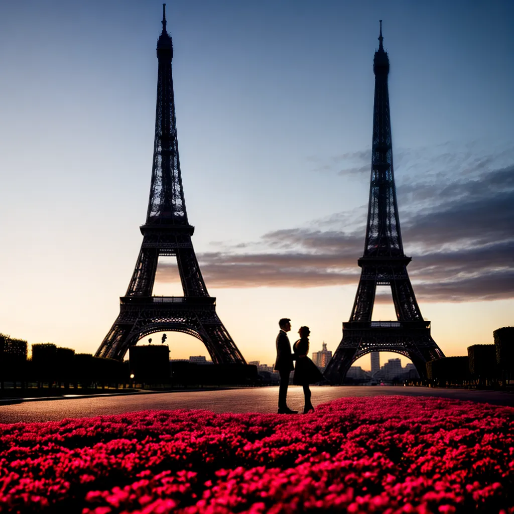 poster frances torre eiffel romance
