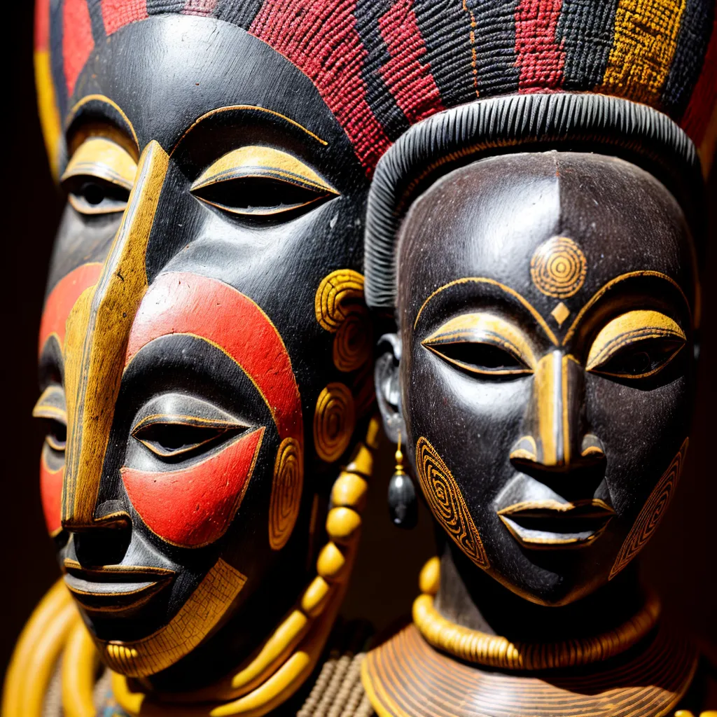 mascara africana espiritualidade cores