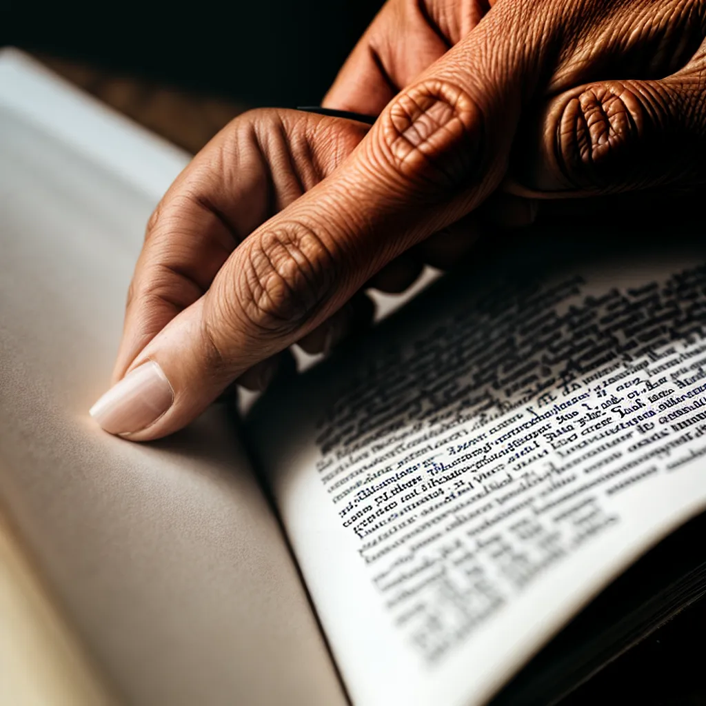 maos livro desgastado leitura