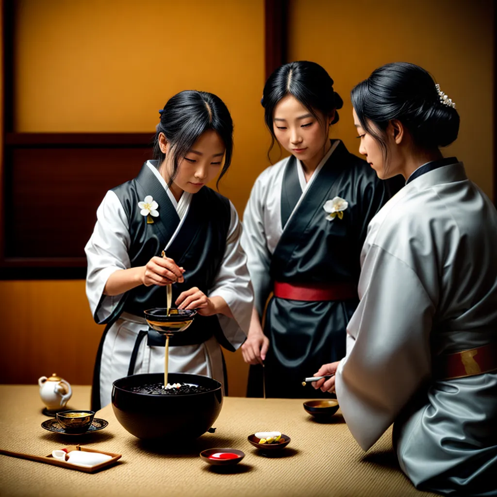cerimonia cha japones preto branco cerimonia cha japones preto branco