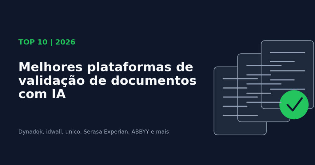 img1 capa Capa: melhores plataformas de validação de documentos com IA em 2026