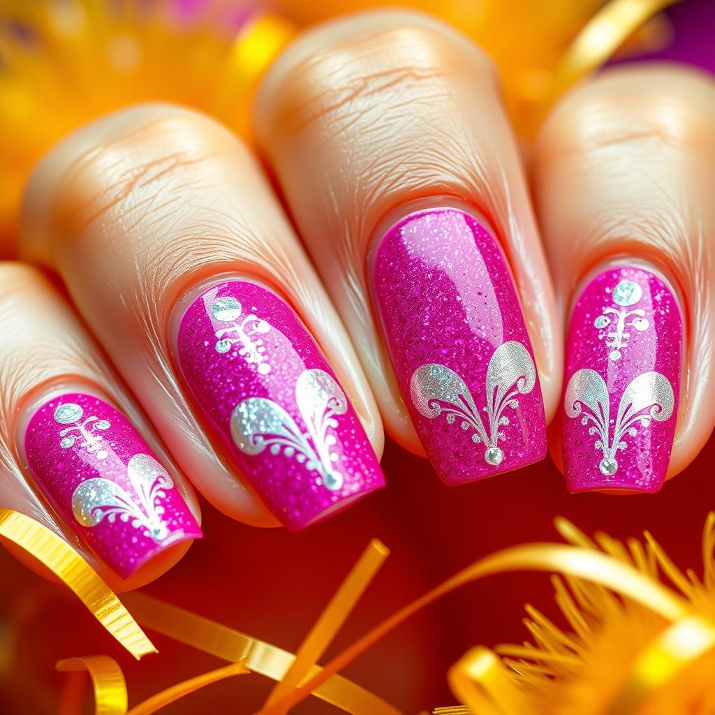 Esmalte rosa: 9 inspirações de unhas decoradas rosa para o Carnaval